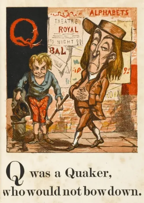 Framed Print : Alphabet / Q for Quaker Framed Print : Alphabet / Q for Quaker
