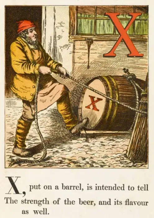 Framed Print : Alphabet / X on a Barrel Framed Print : Alphabet / X on a Barrel