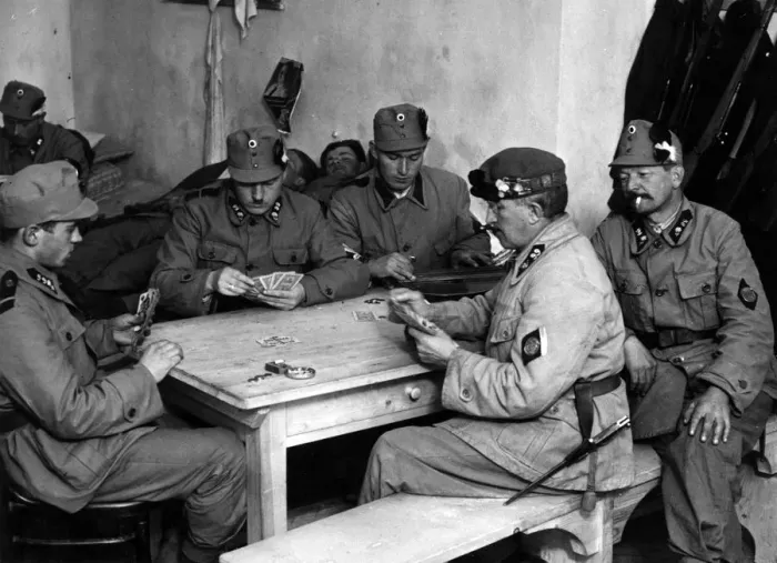 Framed Print : ALPINE GUARDS PLAY CARDS Framed Print : ALPINE GUARDS PLAY CARDS