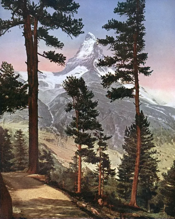 Framed Print : Alps  /  Matterhorn 1913