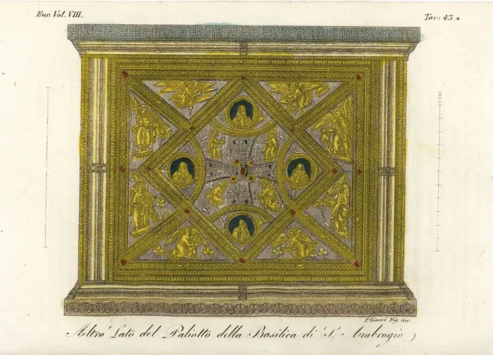 Framed Print : Side of the altar in the Basilica di Sant Ambrogio, Milan Framed Print : Side of the altar in the Basilica di Sant Ambrogio, Milan