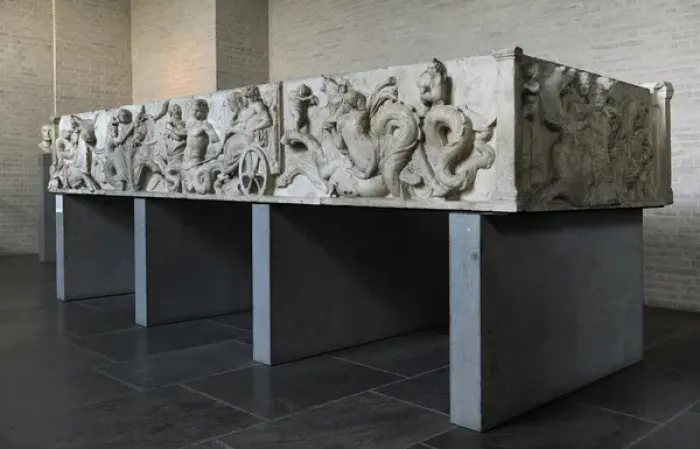 Framed Print : Altar of Domitius Ahenobarbus. Wedding of Poseidon and Amphi Framed Print : Altar of Domitius Ahenobarbus. Wedding of Poseidon and Amphi