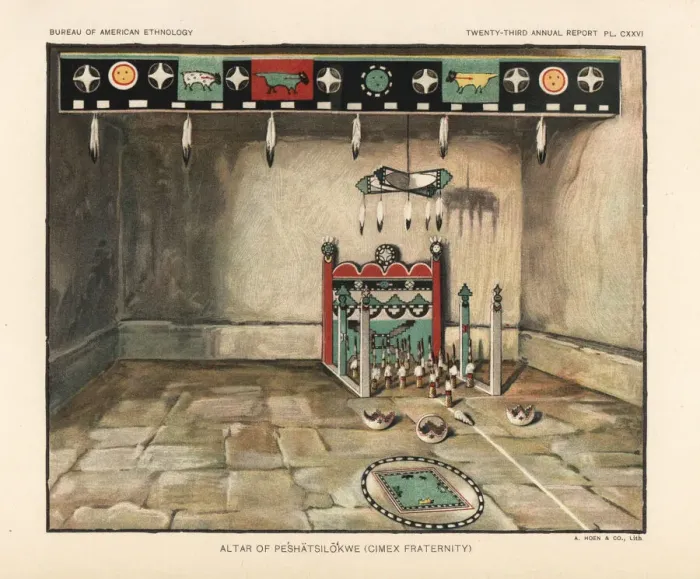Framed Print : Altar of Pe shatsilo kwe, Cimex Fraternity, Zuni nation Framed Print : Altar of Pe shatsilo kwe, Cimex Fraternity, Zuni nation