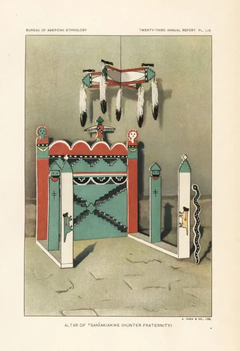 Framed Print : Altar of Tsaniakiakwe, Hunter Fraternity, Zuni Nation Framed Print : Altar of Tsaniakiakwe, Hunter Fraternity, Zuni Nation