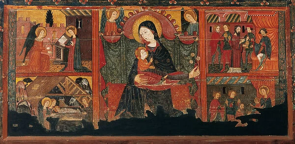 Altarpiece of Bellver de Cerdanya. Painted wood. 14th C., by