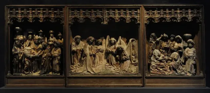 Framed Print : Altarpiece of Saint Lambert. Utrecht, 1470-1480. Clay Framed Print : Altarpiece of Saint Lambert. Utrecht, 1470-1480. Clay
