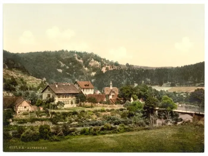 Framed Print : Altenbrak from the west, Hartz, Germany Framed Print : Altenbrak from the west, Hartz, Germany