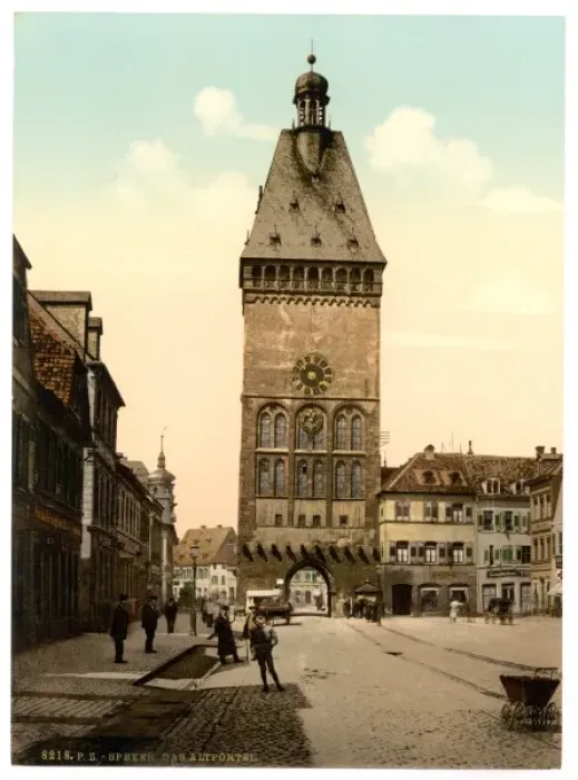 Framed Print : The Altportel, Speyer, the Rhine, Germany Framed Print : The Altportel, Speyer, the Rhine, Germany