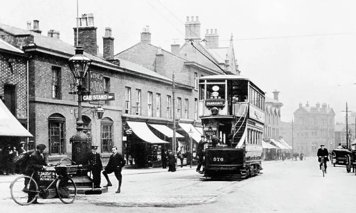 Framed Print : Altrincham, Railway St Tram Terminus Framed Print : Altrincham, Railway St Tram Terminus