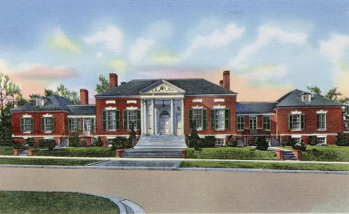 Framed Print : Alumnae House, Women's College of the University of North Carolina, Greensboro, North Carolina, USA Date: 1943