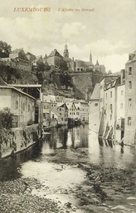 Framed Print : Alzette River, Grund, Luxembourg Framed Print : Alzette River, Grund, Luxembourg