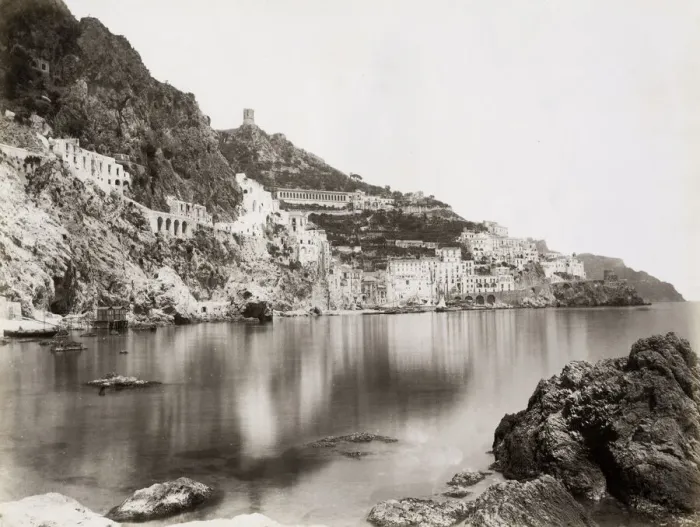 Framed Print : Amalfi from the sea, Italy