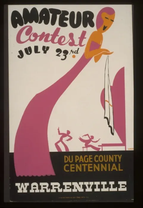 Framed Print : Amateur contest, July 23rd - Du Page County centennial, Warr Framed Print : Amateur contest, July 23rd - Du Page County centennial, Warr