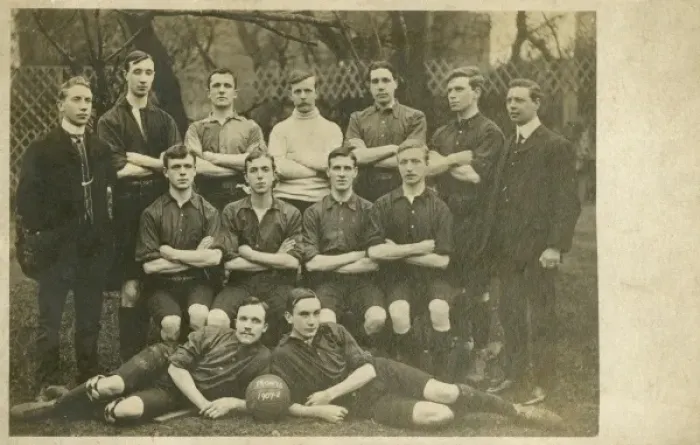 Framed Print : Amateur Football Team - The Monts Framed Print : Amateur Football Team - The Monts