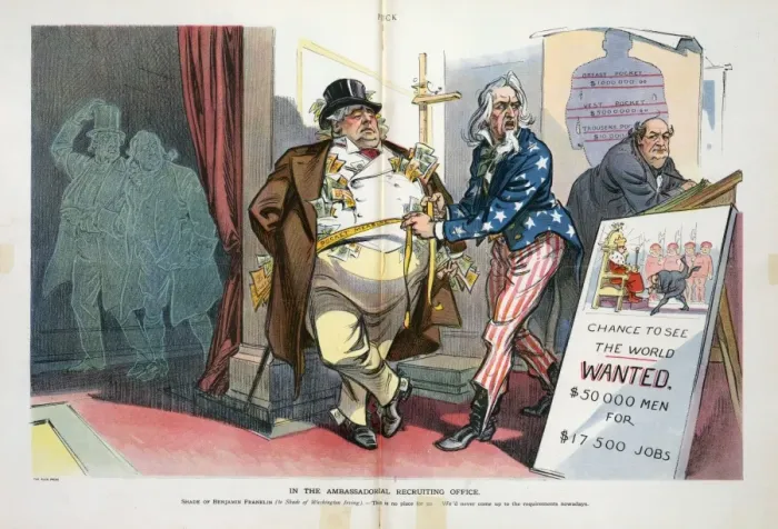 Framed Print : In the ambassadorial recruiting office Framed Print : In the ambassadorial recruiting office