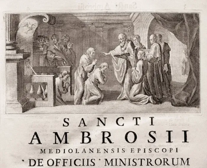 Framed Print : AMBROSE, Saint (339-397) Framed Print : AMBROSE, Saint (339-397)