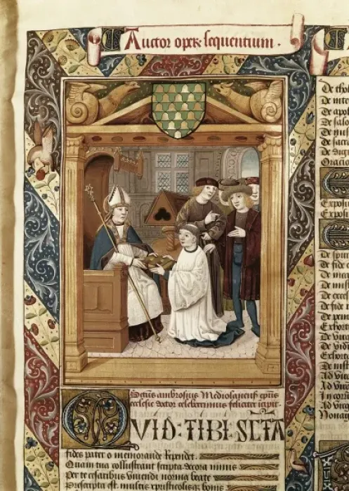 Framed Print : AMBROSE, Saint (339-397). Doctor of the Church Framed Print : AMBROSE, Saint (339-397). Doctor of the Church