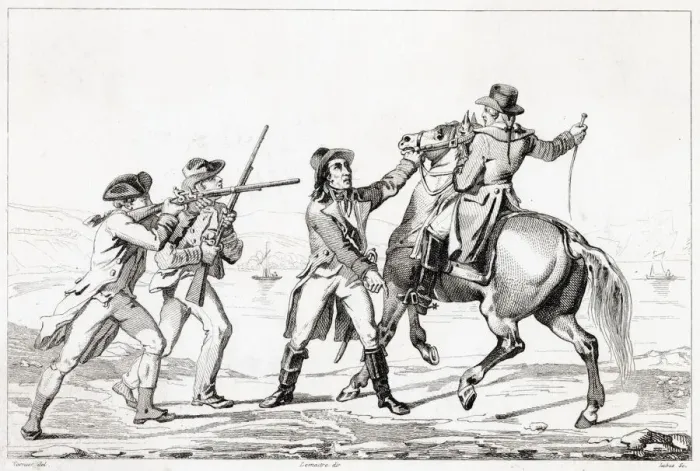 Framed Print : America - Arrest Of Major Andre Framed Print : America - Arrest Of Major Andre