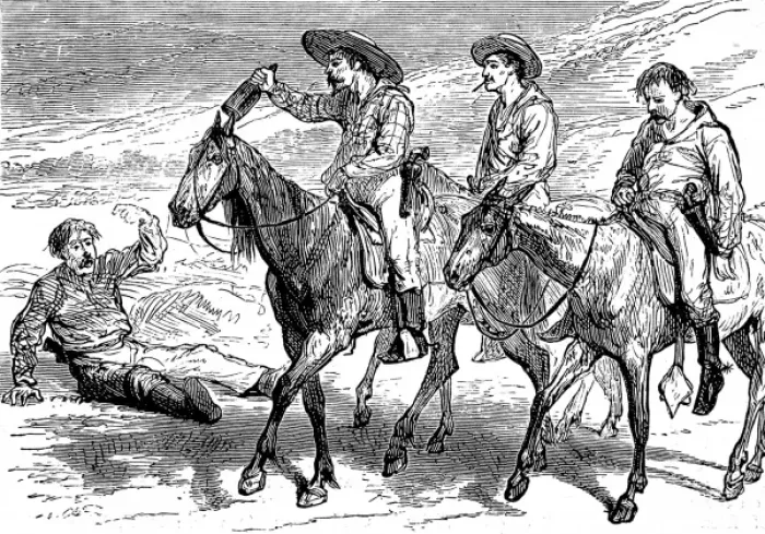 Framed Print : America. An Artist in the Far West III. Returning from a min Framed Print : America. An Artist in the Far West III. Returning from a min