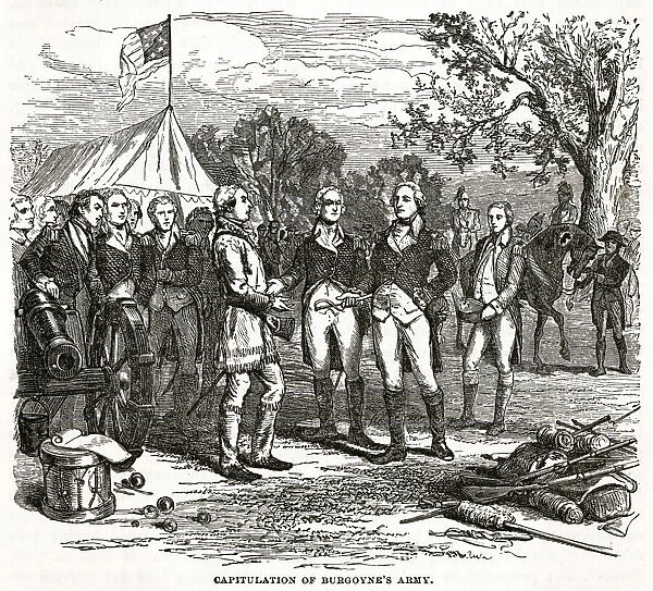 America - Burgoyne Surrenders At Saratoga