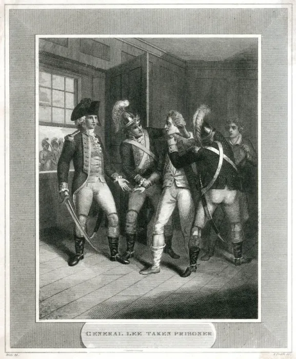 Framed Print : America - Charles Lee Captured By The British Framed Print : America - Charles Lee Captured By The British