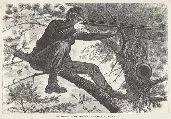 America  /  Civil War. US Civil War Sharpshooter