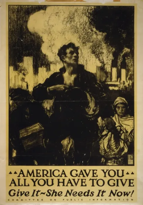 Framed Print : America gave you all you have to give, give it - she needs i Framed Print : America gave you all you have to give, give it - she needs i