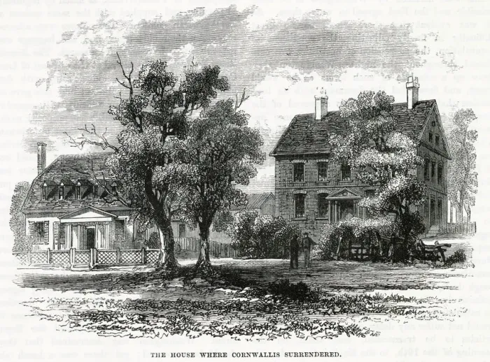Framed Print : America - House At Yorktown Where Cornwallis Surrendered Framed Print : America - House At Yorktown Where Cornwallis Surrendered