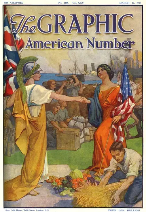 Framed Print : America joins the First World War Framed Print : America joins the First World War