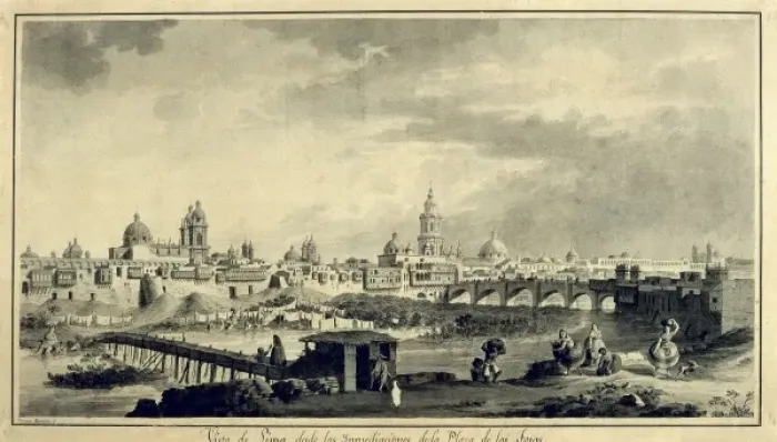 Framed Print : America. Malaspinas expedition (1789-1794)