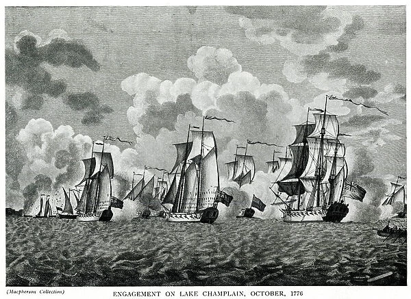 America - Naval Engagement On Lake Champoain
