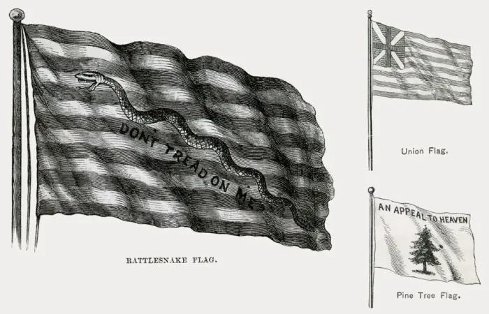 Framed Print : America - Revolutionary Flags Framed Print : America - Revolutionary Flags