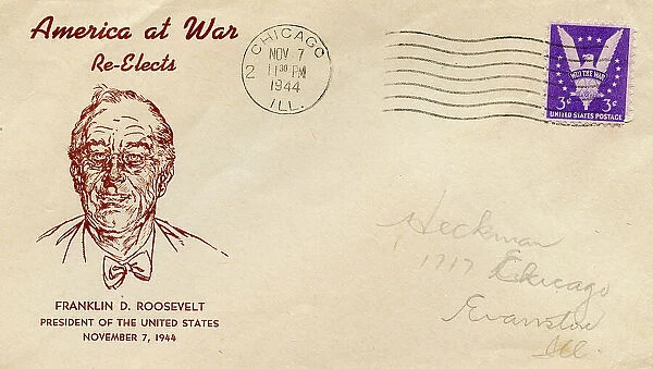 America at War Re-Elects Franklin D. Roosevelt, WW2