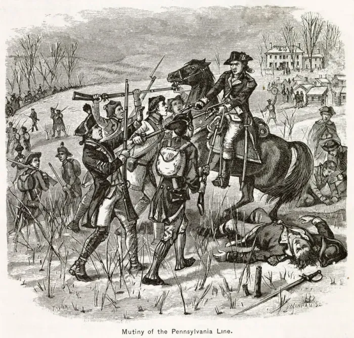 Framed Print : America - Washingtons Army Mutinies