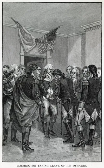 Framed Print : America - Washingtons Farewell To HIs Officers Framed Print : America - Washingtons Farewell To HIs Officers