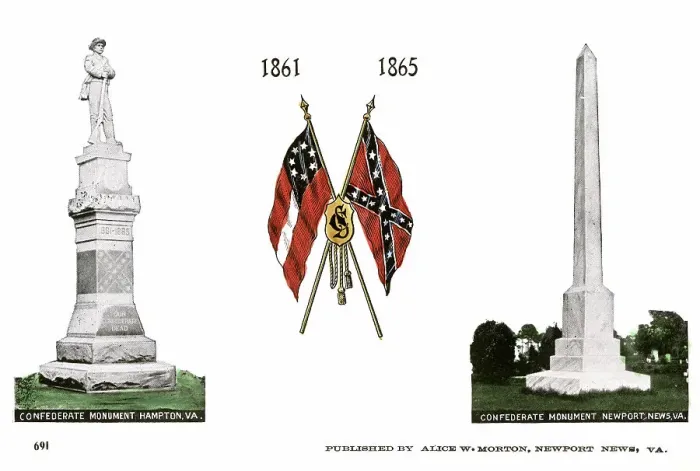 Framed Print : American Civil War flags and memorials, Virginia, USA Framed Print : American Civil War flags and memorials, Virginia, USA