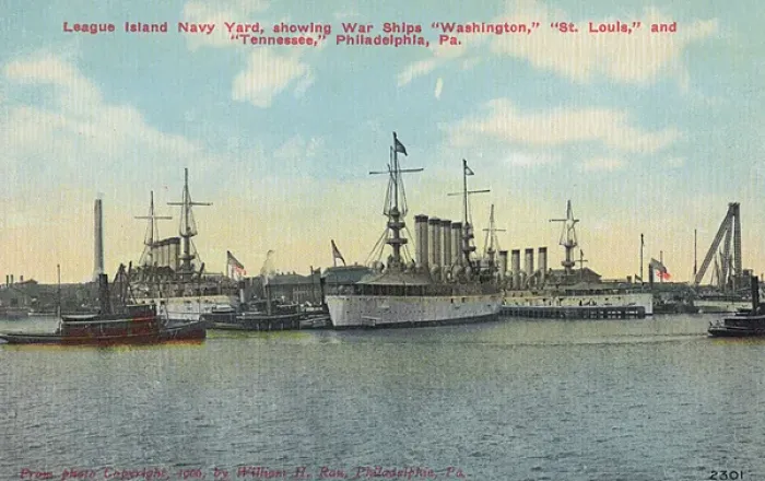 Framed Print : American cruisers, League Island Navy Yard, Philadelphia Framed Print : American cruisers, League Island Navy Yard, Philadelphia