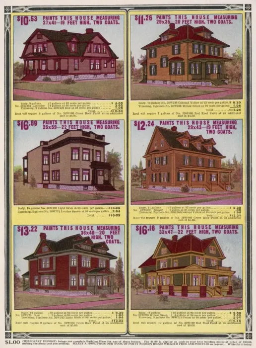 Framed Print : American Domestic Houses Framed Print : American Domestic Houses