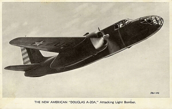 American Douglas A-20A Attacking light bomber
