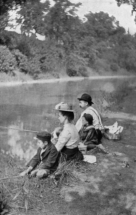 Framed Print : American Family Fishing Framed Print : American Family Fishing