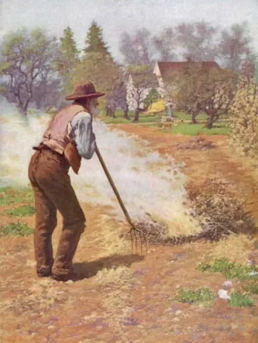 Framed Print : American Farmer Spring Framed Print : American Farmer Spring