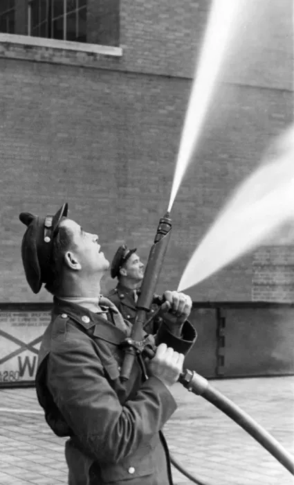 Framed Print : American fog gun in operation, WW2 Framed Print : American fog gun in operation, WW2