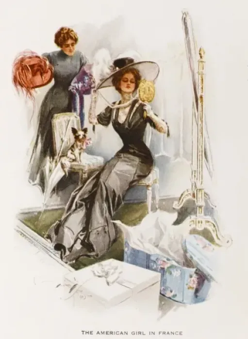 Framed Print : American Girl French Hat Framed Print : American Girl French Hat