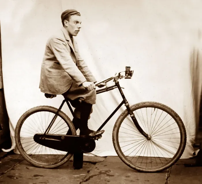 Framed Print : An American Howe bicycle on 1894 Framed Print : An American Howe bicycle on 1894