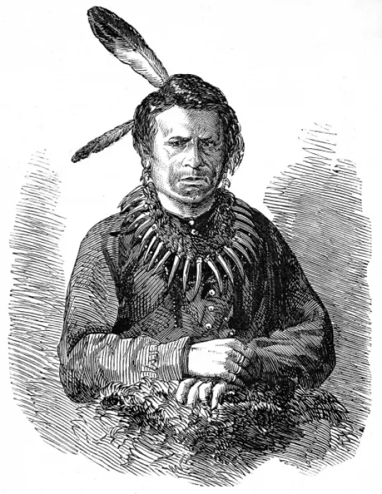 Framed Print : American Indians. Interview of Indians with the Great Fathe Framed Print : American Indians. Interview of Indians with the Great Fathe