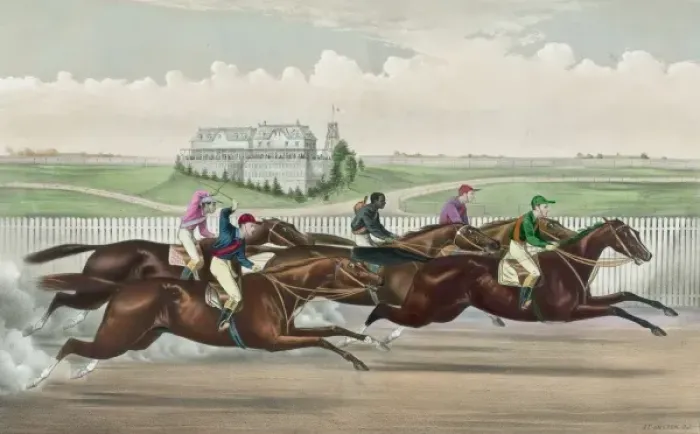 Framed Print : American Jockey Club Races Framed Print : American Jockey Club Races