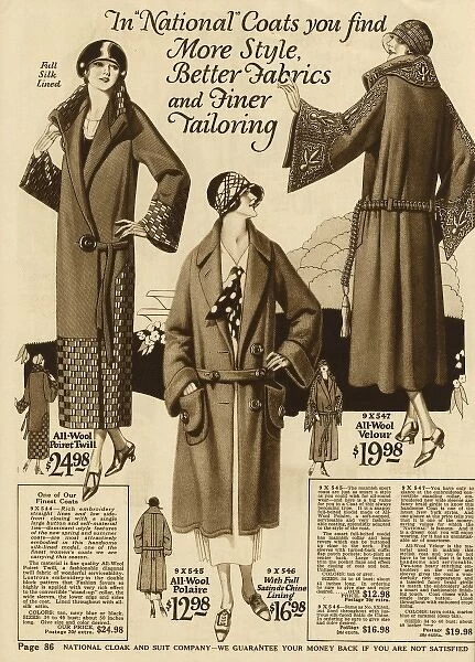 American ladies coat fashion
