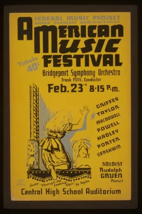 Framed Print : American music festival - Bridgeport Symphony Orchestra - Fr Framed Print : American music festival - Bridgeport Symphony Orchestra - Fr