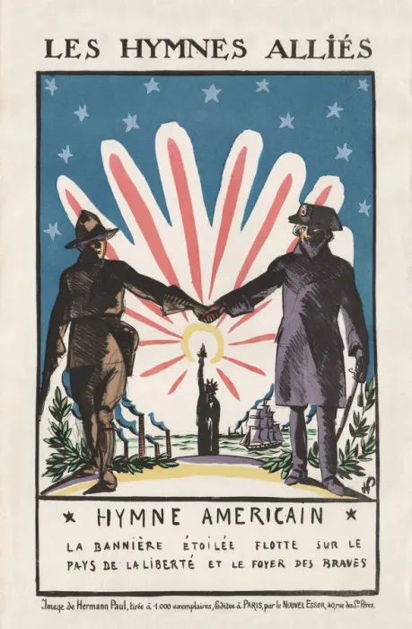 Framed Print : American National Anthem, WW1 Framed Print : American National Anthem, WW1