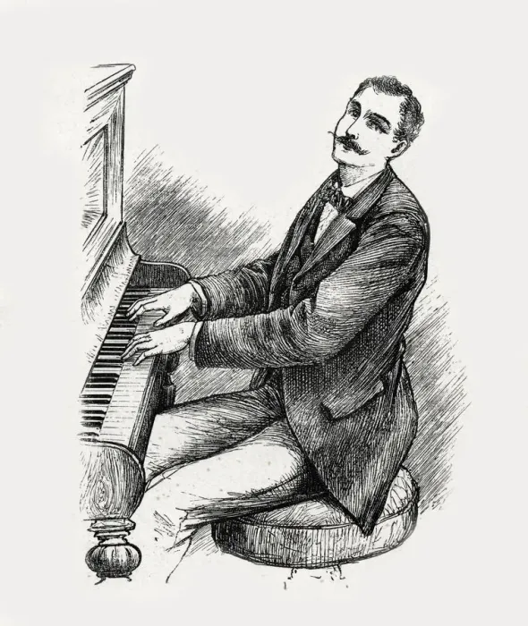 Framed Print : AMERICAN PIANIST Framed Print : AMERICAN PIANIST